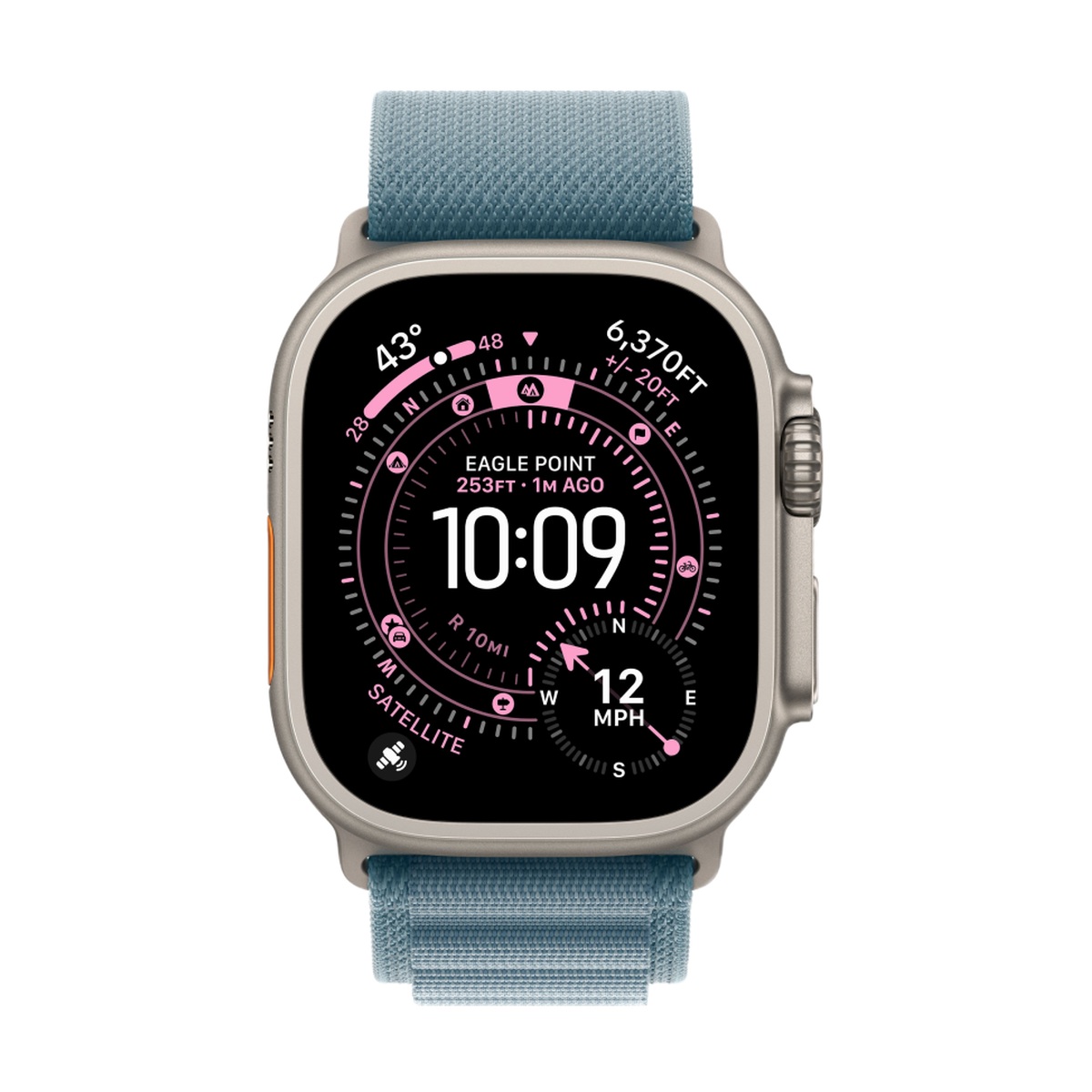 Умные часы Apple Watch Ultra 3, 49 мм, Natural Titanium, ремешок Blue Alpine Loop L