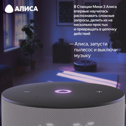 Умная колонка Яндекс Станция Мини 3 Серый