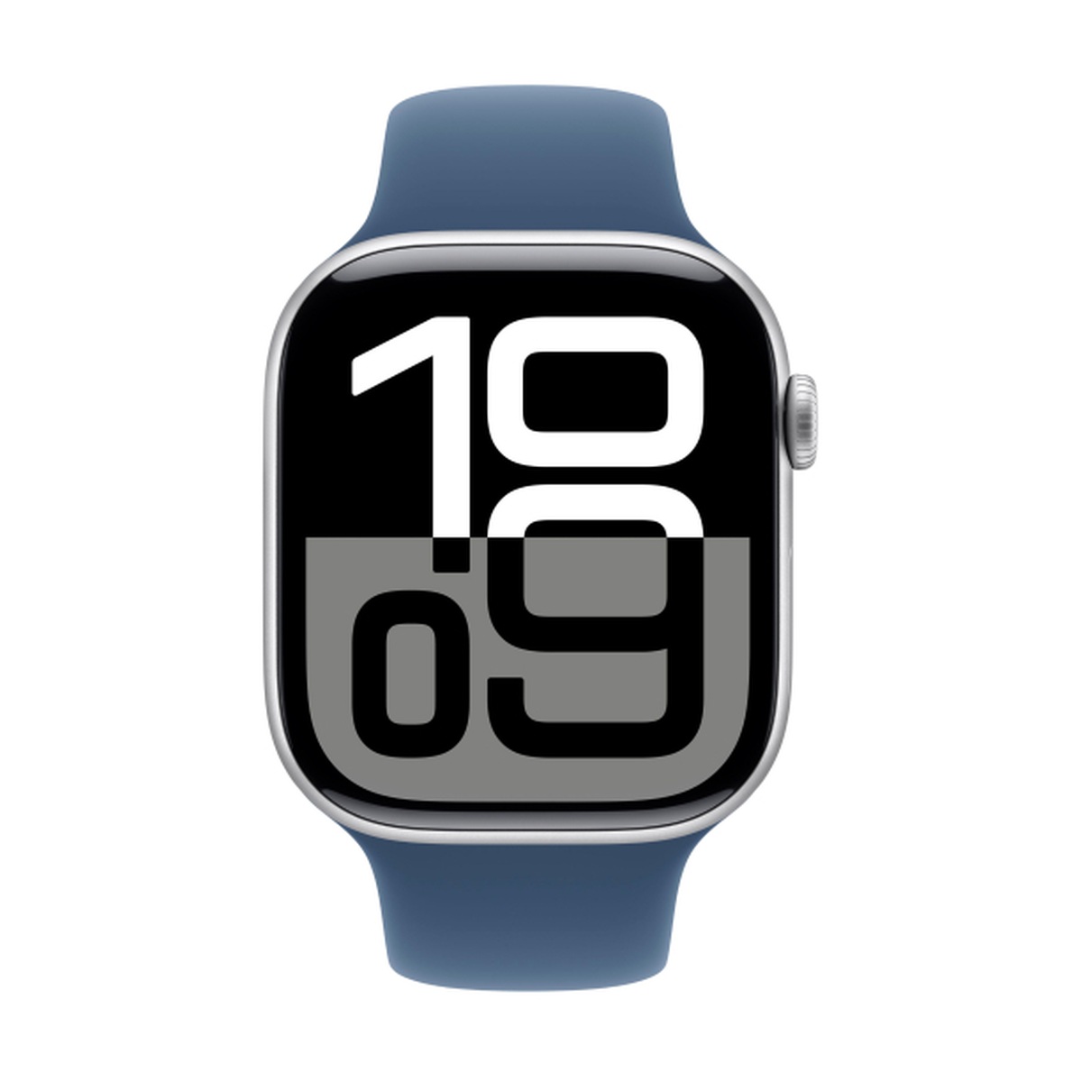 Умные часы Apple Watch Series 10 46mm Aluminum Case Silver with Lake Denim Sport Band S/M