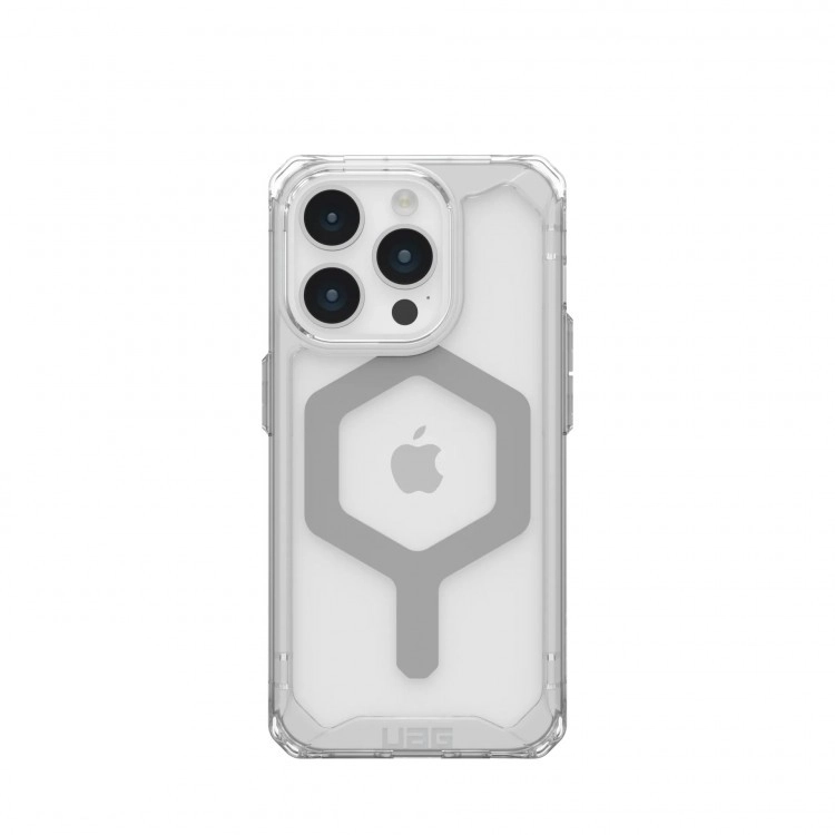 Чехол iPhone 15 Pro прозрачный/серебро (Ice/Silver)