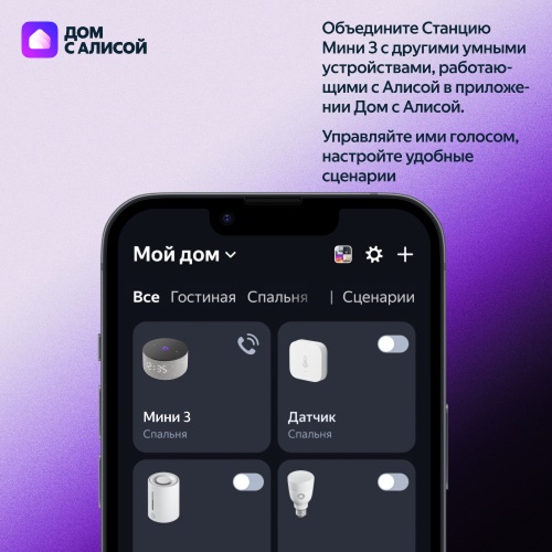 Умная колонка Яндекс Станция Мини 3 Серый