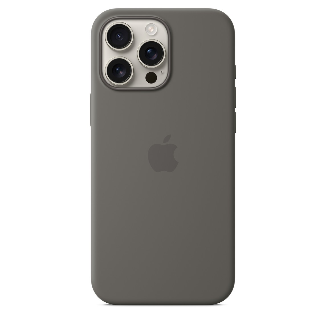 Чехол Silicone Case with MagSafe для iPhone 16 Pro Max Stone Gray