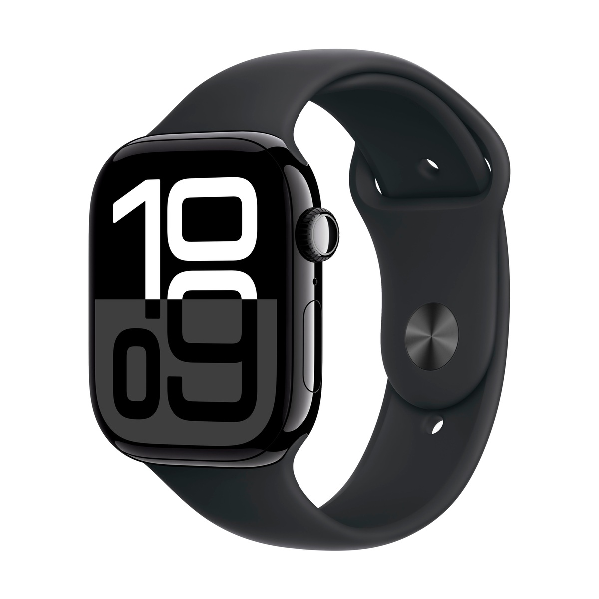 Умные часы Apple Watch Series 10 46mm Aluminum Case Jet Black with Black Sport Band S/M