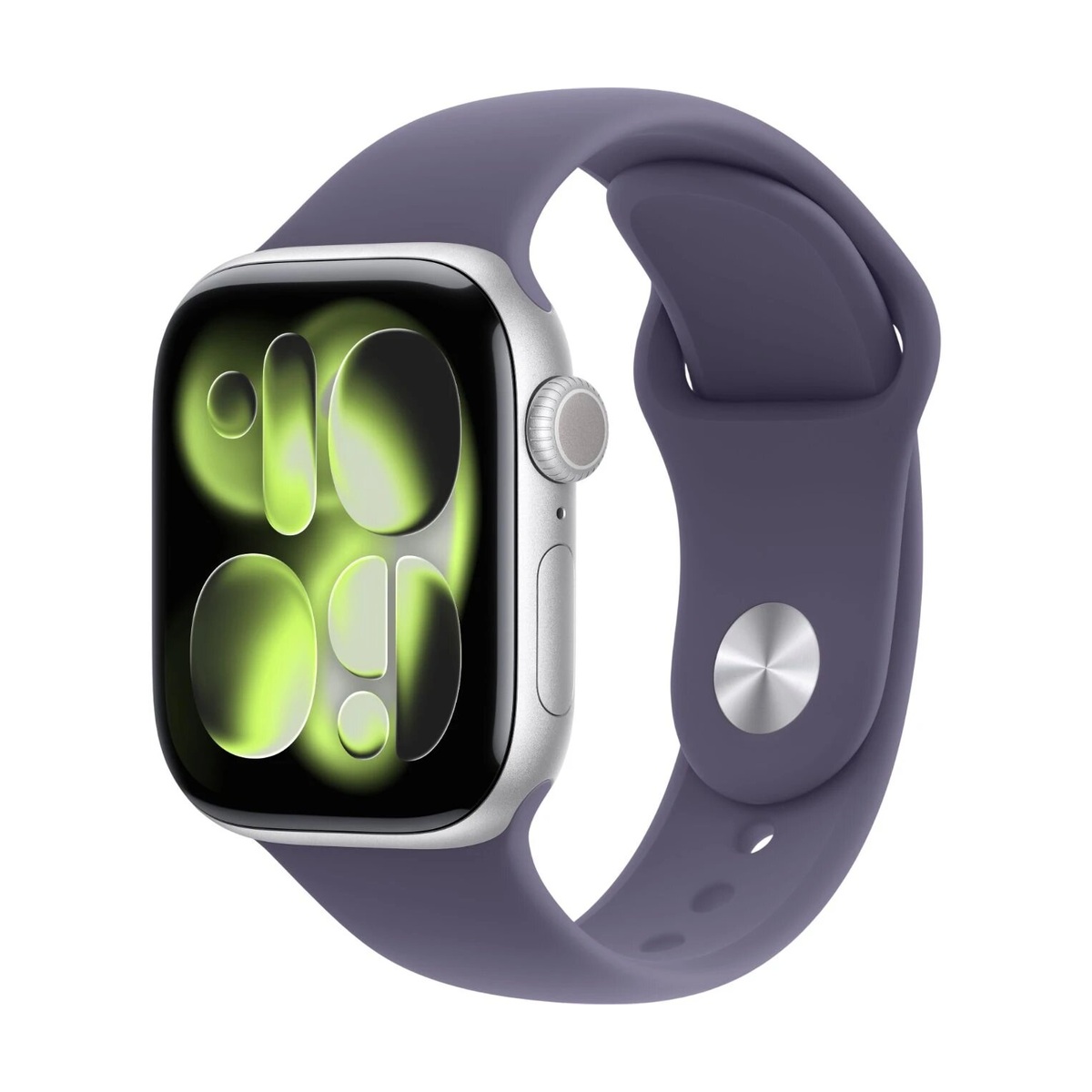 Умные часы Apple Watch Series 11, 46mm, Silver, ремешок Purple Sport Band S/M