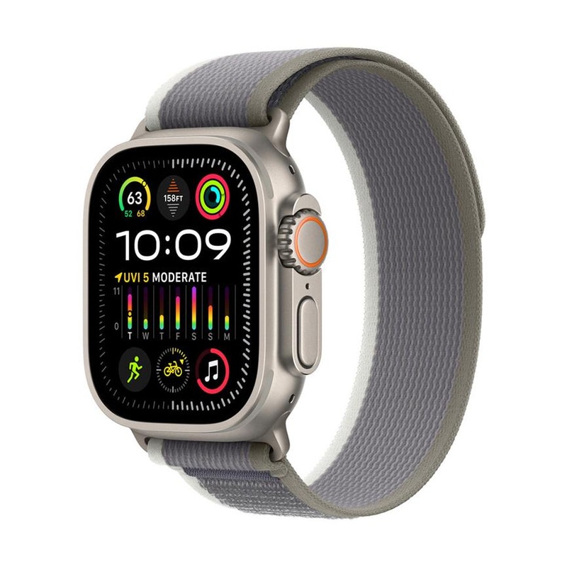 Ремешок для Apple Watch 49mm Green/Gray Trail Loop S/M