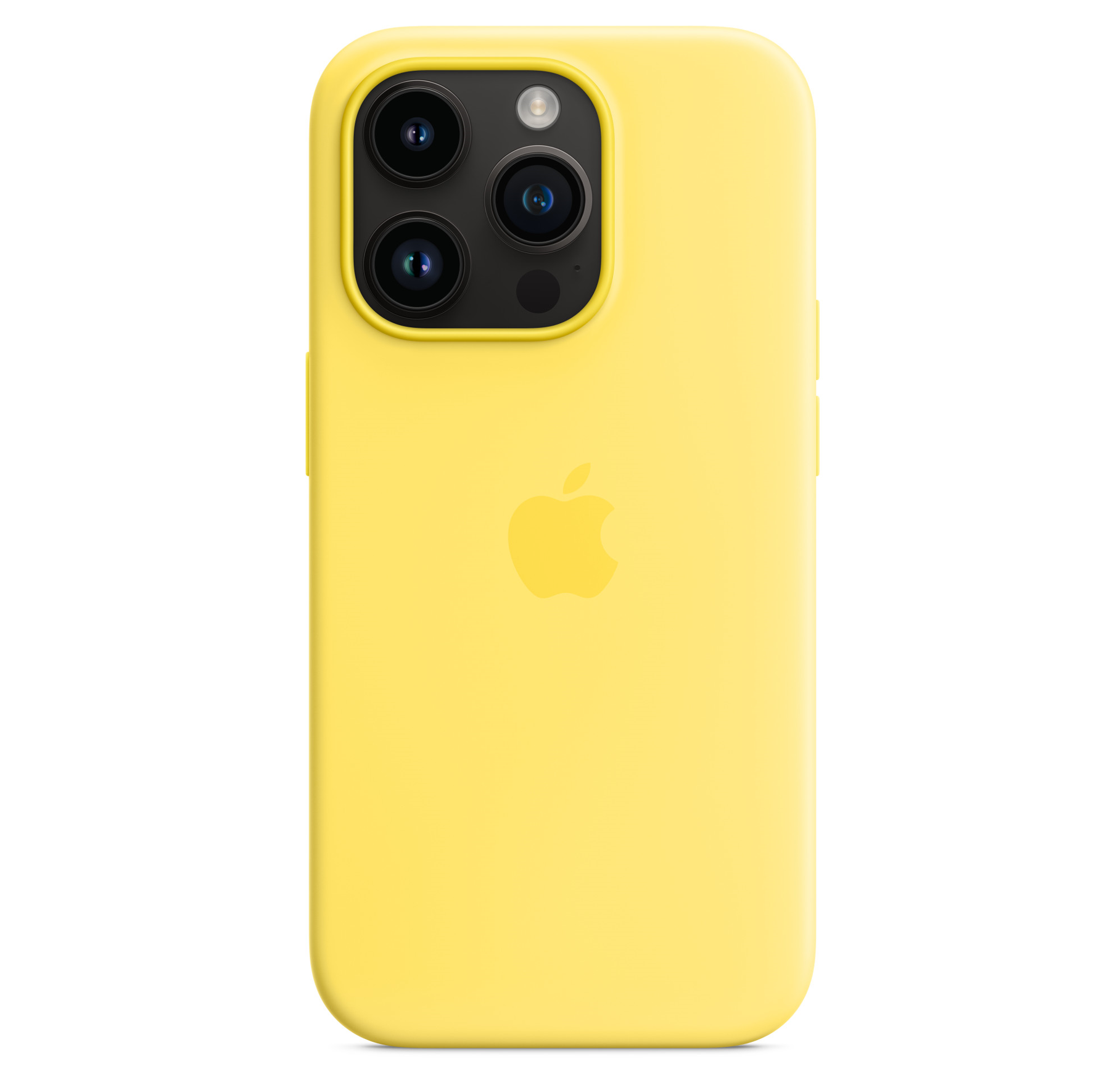 Чехол силиконовый Apple with MagSafe для iPhone 14 Pro Yellow (Original)