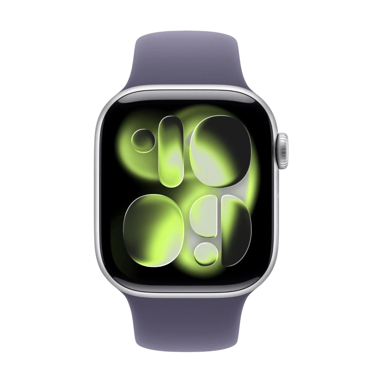 Умные часы Apple Watch Series 11, 46mm, Silver, ремешок Purple Sport Band S/M