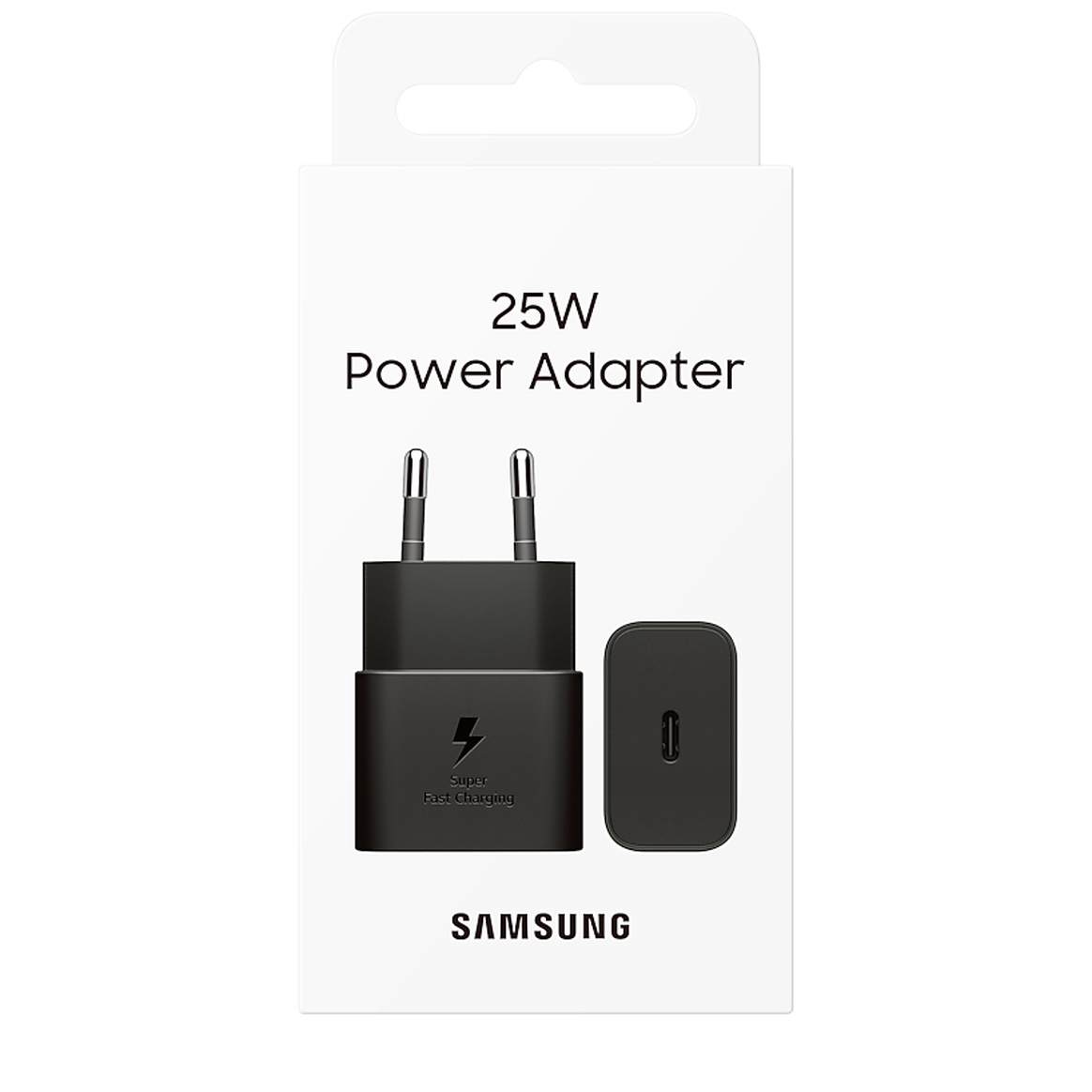 Сетевое зарядное устройство Samsung USB‑C 25 Вт, чёрное
