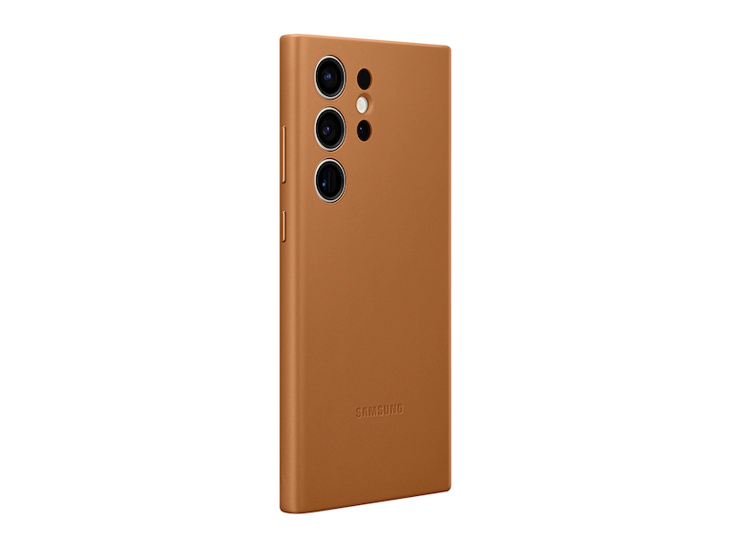 S23 Ultra Leather Case - Brown