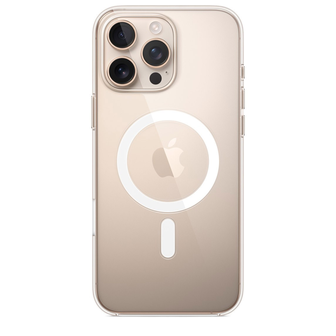 Силиконовый чехол для iPhone 16 Pro Max с MagSafe Прозрачный