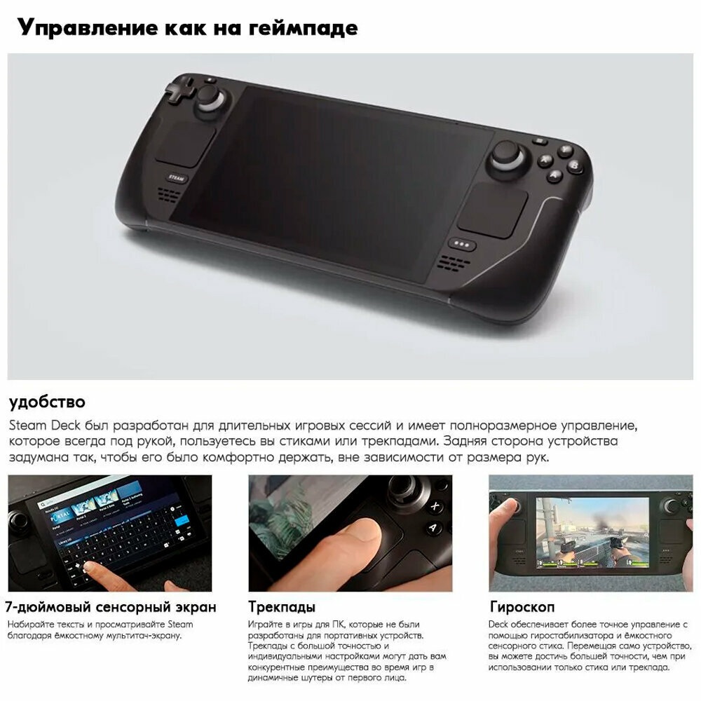 Портативная игровая консоль Valve Steam Deck Oled 1Tb