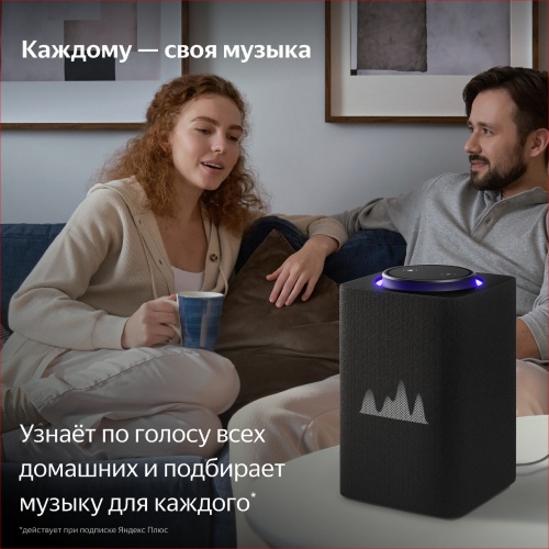 Умная колонка Яндекс Станция Макс с Zigbee Черный оникс