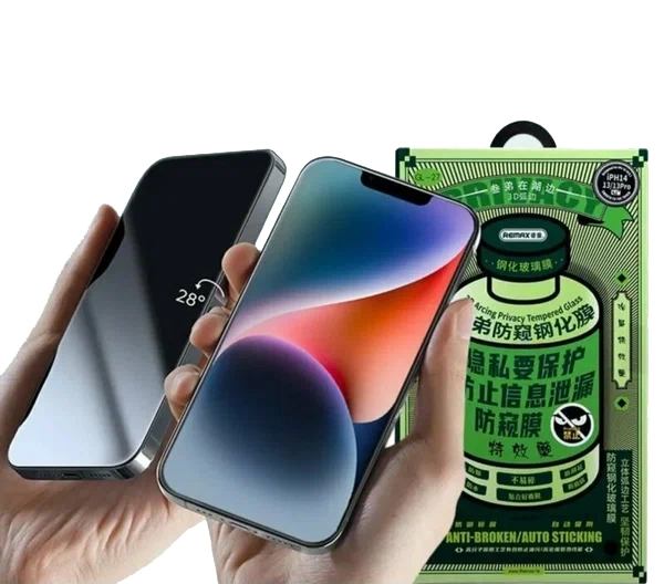 Защитное стекло Remax для iPhone 15 Plus Антишпион