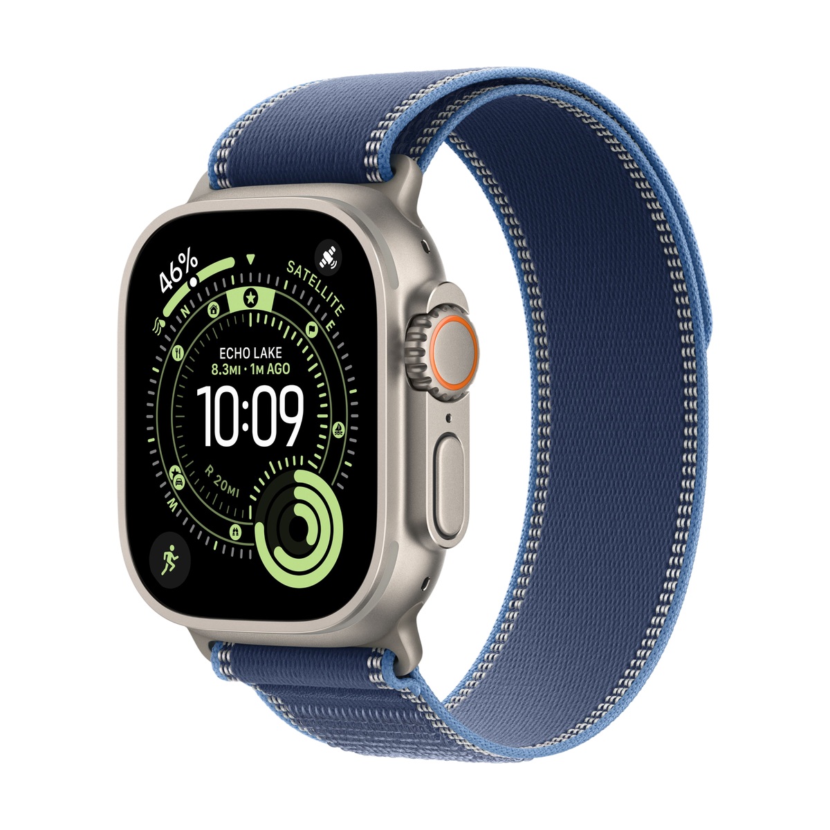 Умные часы Apple Watch Ultra 3, 49 мм, Natural Titanium, ремешок Blue Trail Loop M/L