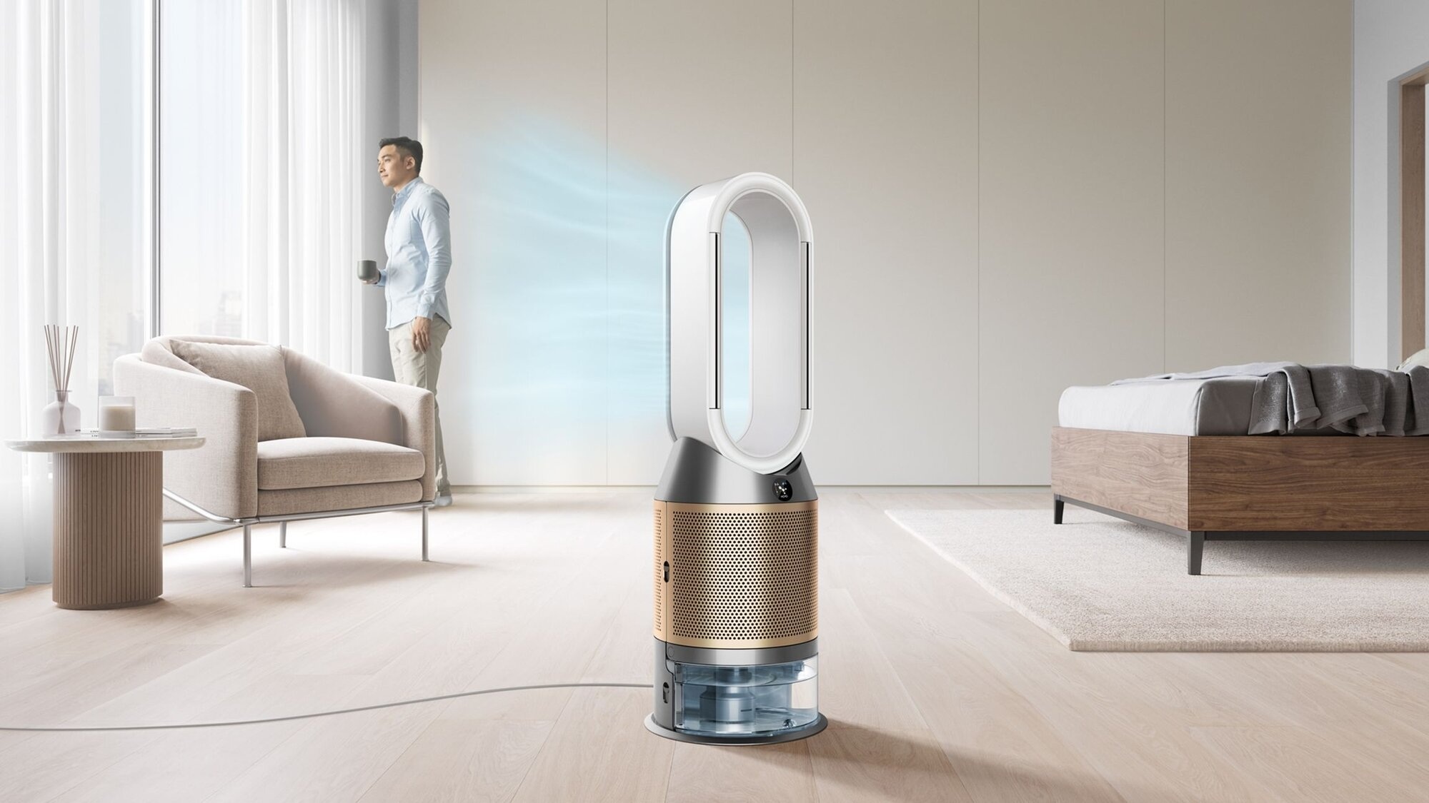 Очиститель-увлажнитель воздуха Dyson Purifier Humidify+Cool Formaldehyde PH05 Gold/White