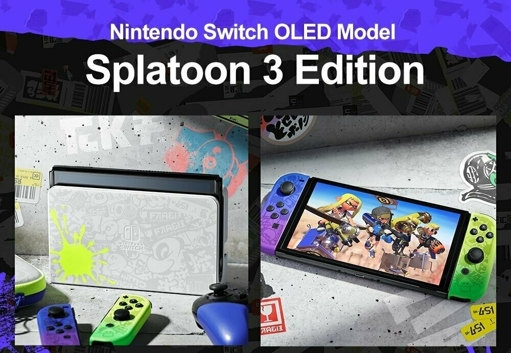 Игровая консоль Nintendo Switch OLED 64Gb Splatoon 3