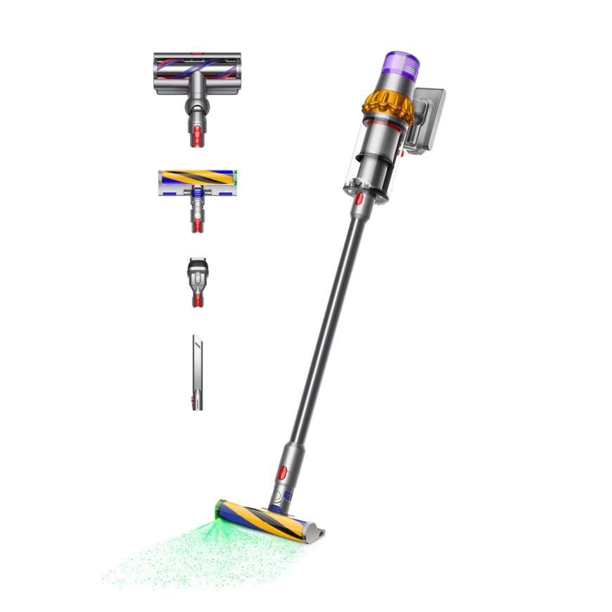 Пылесос Dyson V15 Detect Absolute SV47, желтый/никель (Yellow/Nickel)