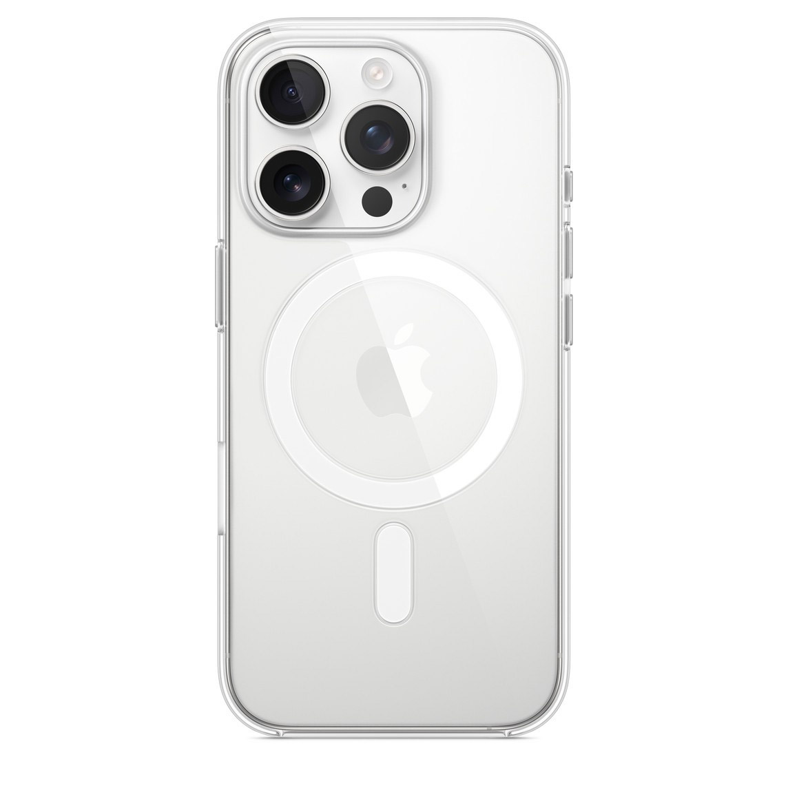 Силиконовый чехол для iPhone 16 Pro с MagSafe Прозрачный