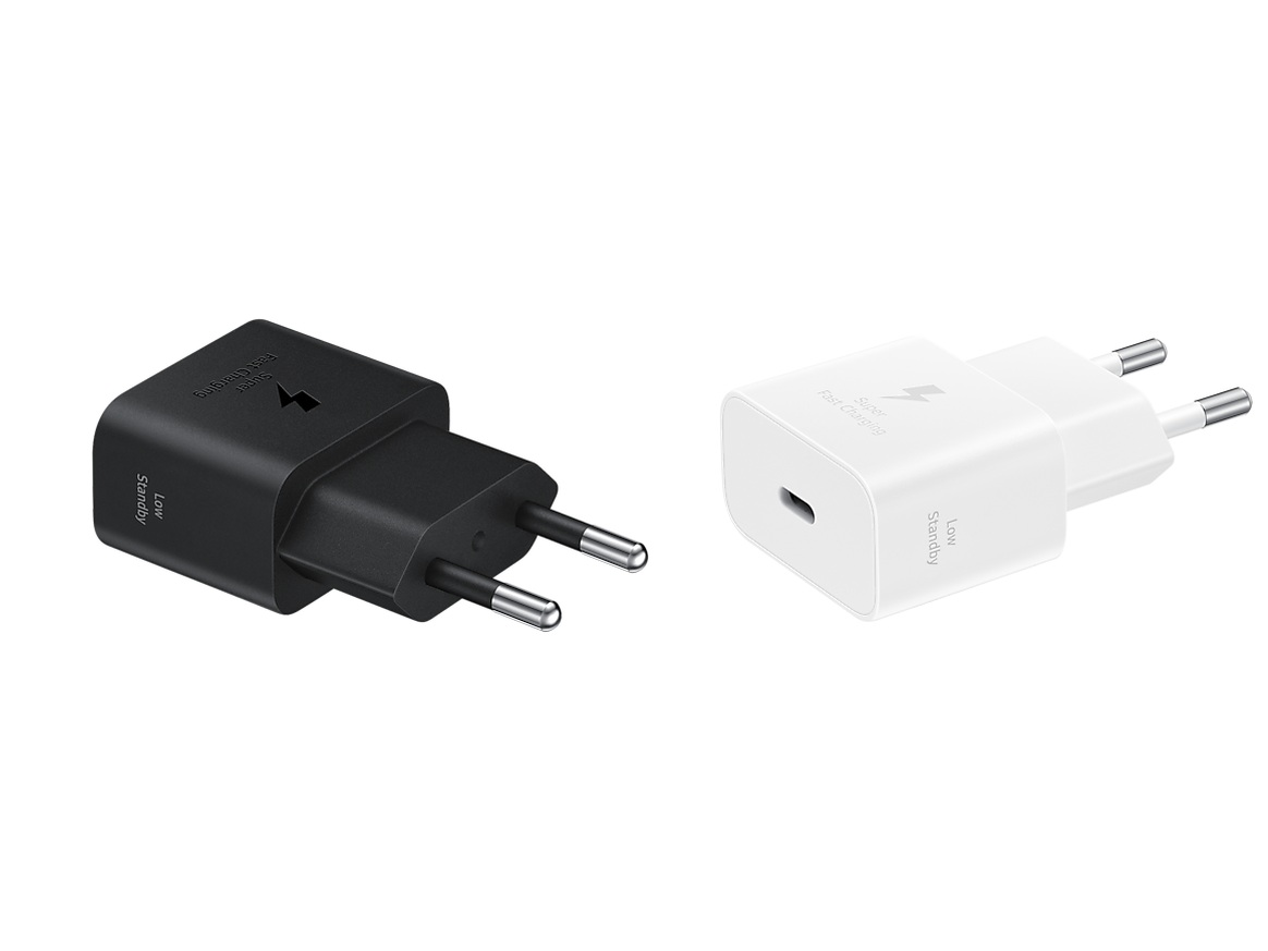 Сетевое зарядное устройство Samsung USB‑C 25 Вт, чёрное