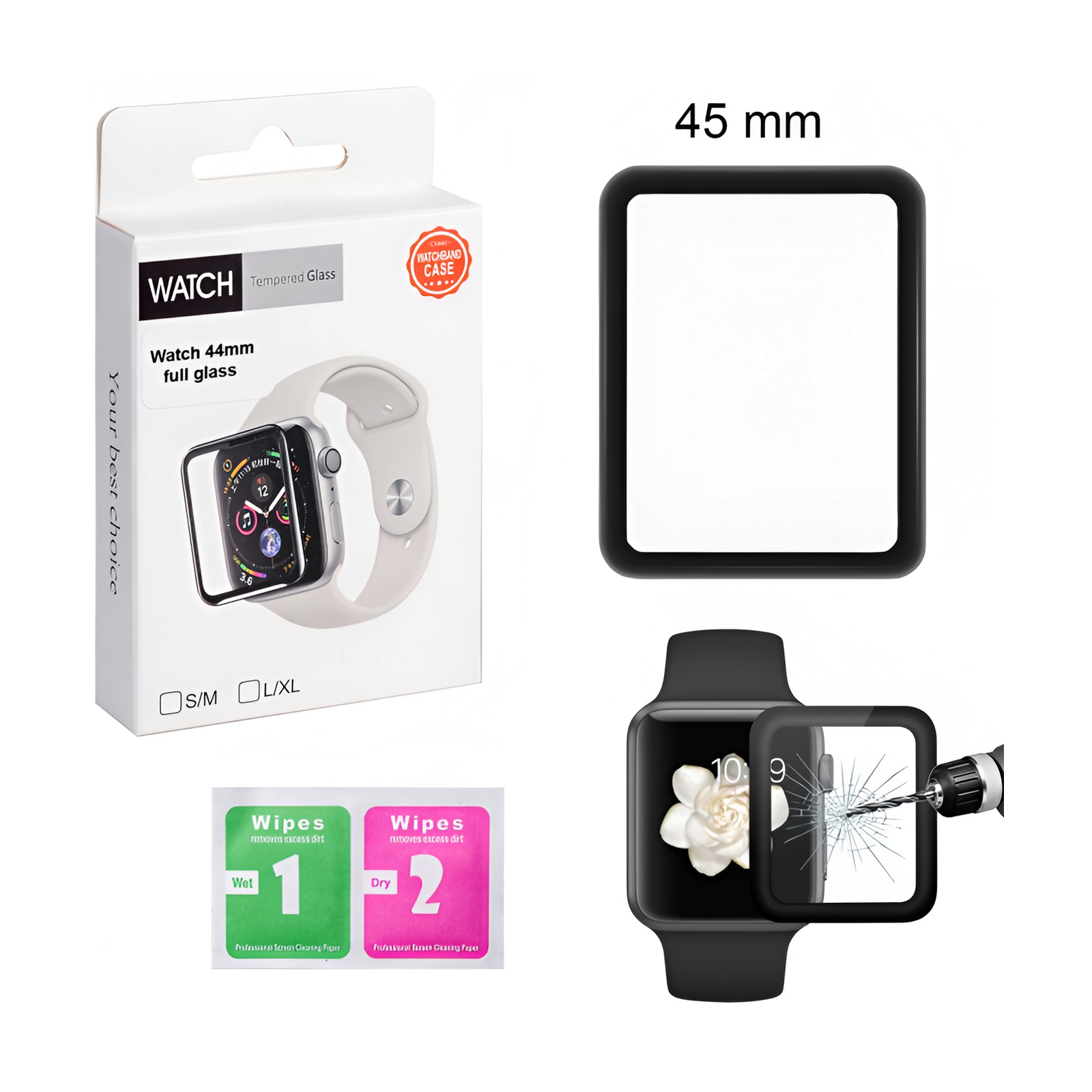 Защитное стекло для Apple Watch 45mm