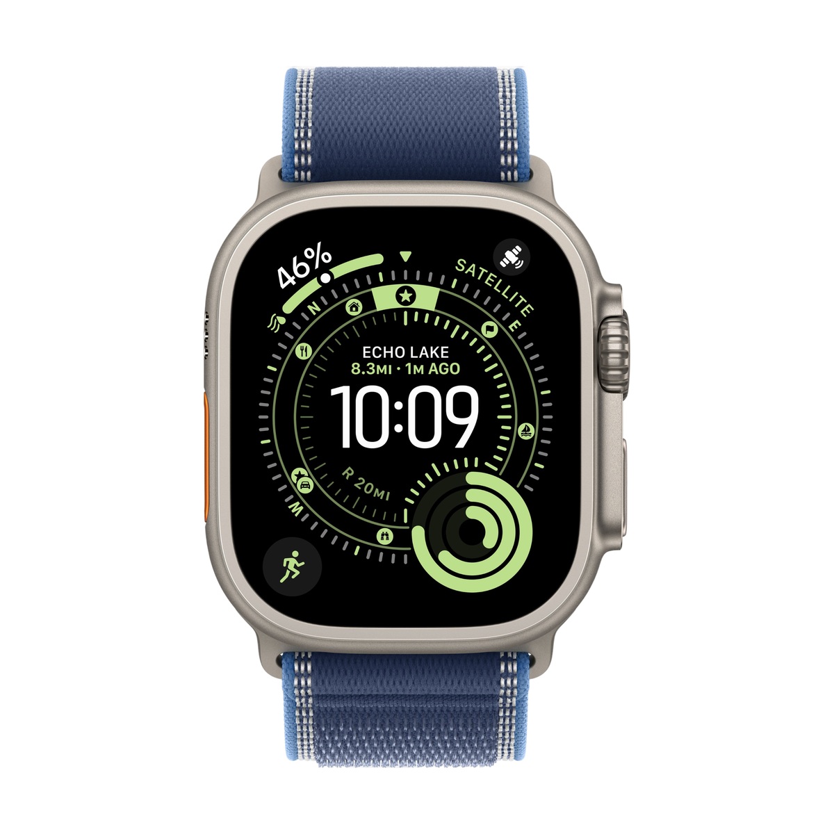 Умные часы Apple Watch Ultra 3, 49 мм, Natural Titanium, ремешок Blue Trail Loop S/M