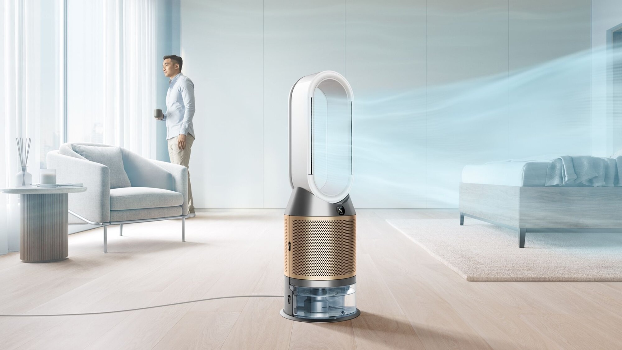 Очиститель-увлажнитель воздуха Dyson Purifier Humidify+Cool Formaldehyde PH05 Gold/White