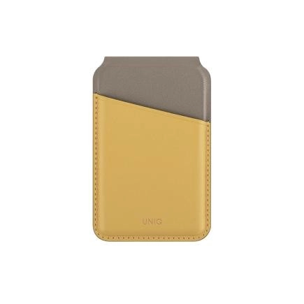 Чехол-подставка и бумажник UNIQ LYDEN YELLOW/FLINT GREY)