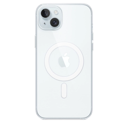 Чехол силиконовый с MagSafe для iPhone 15 Прозрачный