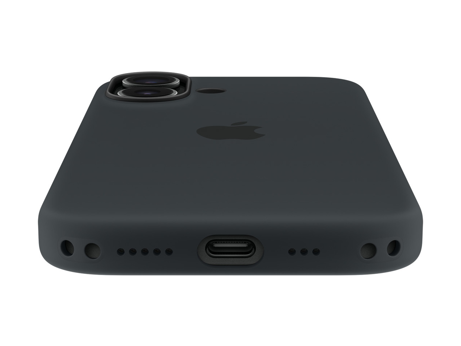 Силиконовый чехол для Apple iPhone 17 с MagSafe Black (Original)