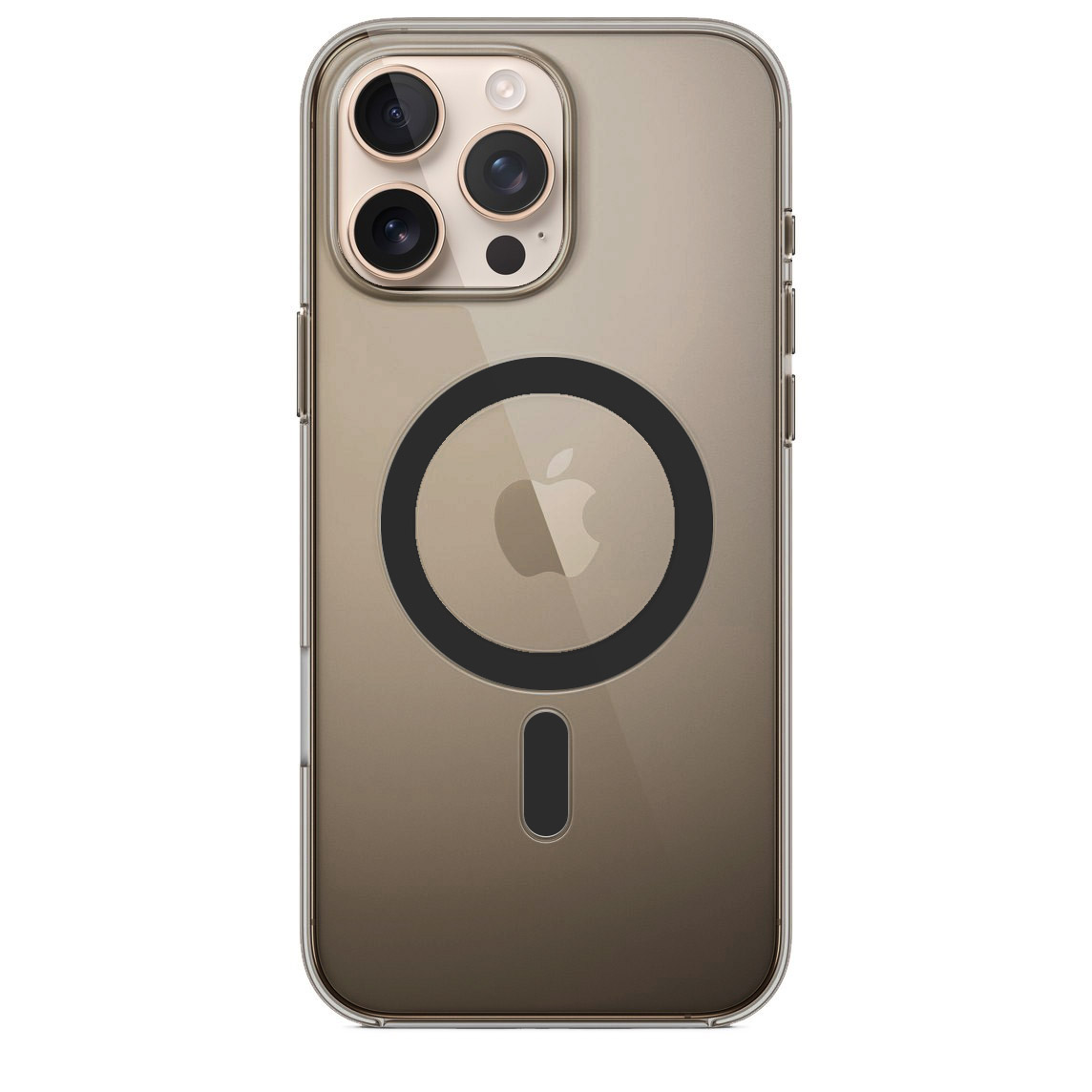 Силиконовый чехол для iPhone 16 Pro с MagSafe Прозрачный Brown