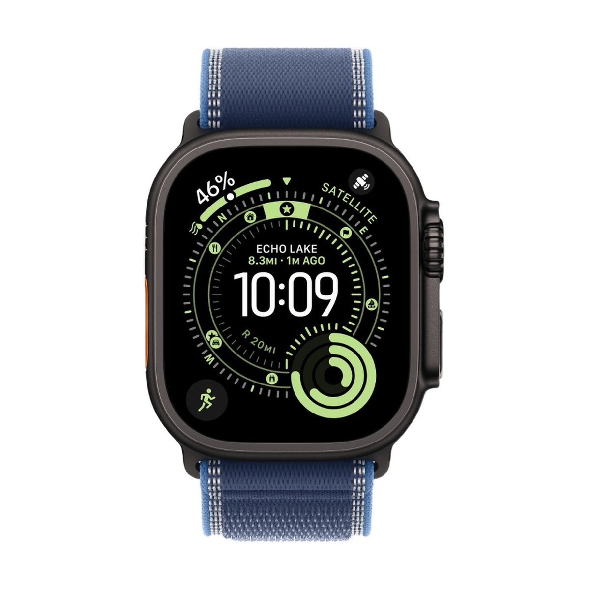 Умные часы Apple Watch Ultra 3, 49 мм, Black Titanium, ремешок Blue Trail Loop S/M