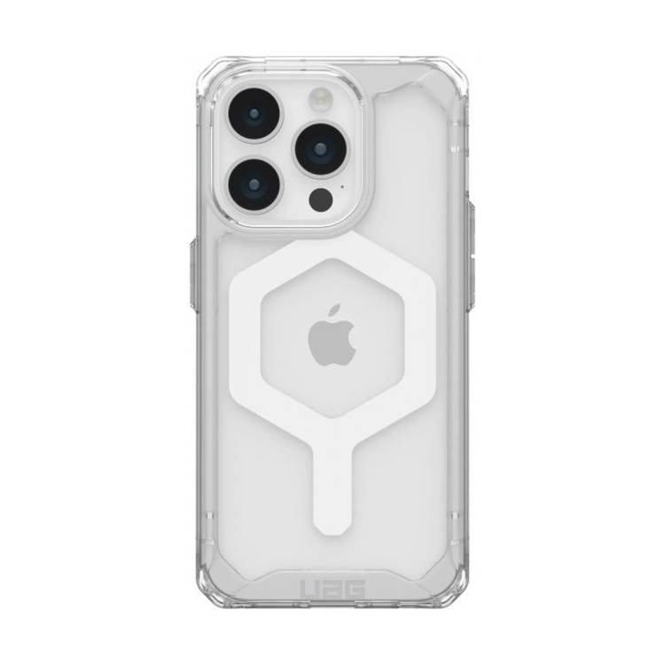 Чехол iPhone 15 Pro прозрачный/белый (Ice/White)