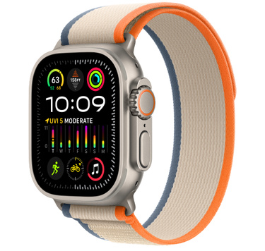 Часы Apple Watch Ultra 2 49 мм Titanium Case with Orange/Beige Trail Loop M/L