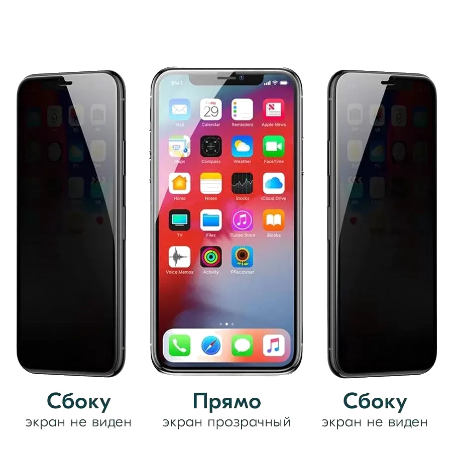 Защитное стекло Remax для iPhone 16 Антишпион