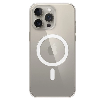 Силиконовый чехол для iPhone 15 Pro Max Прозрачный