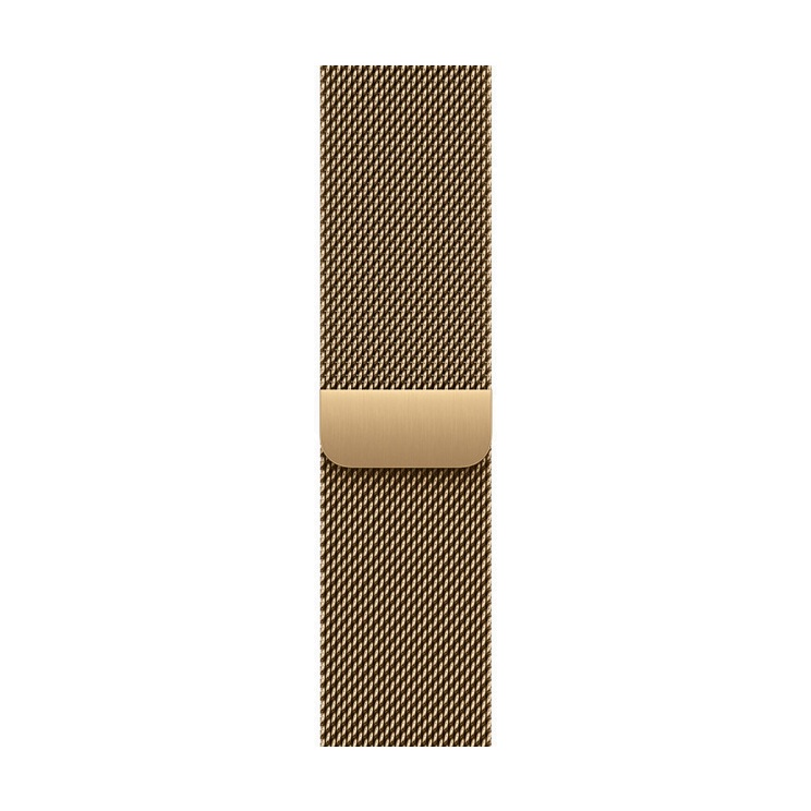 Смарт-часы Apple Watch Series 12 GPS + Cellular 46mm Pearl White Ceramic, Radiant Gold Milanese Loop, размер S/M