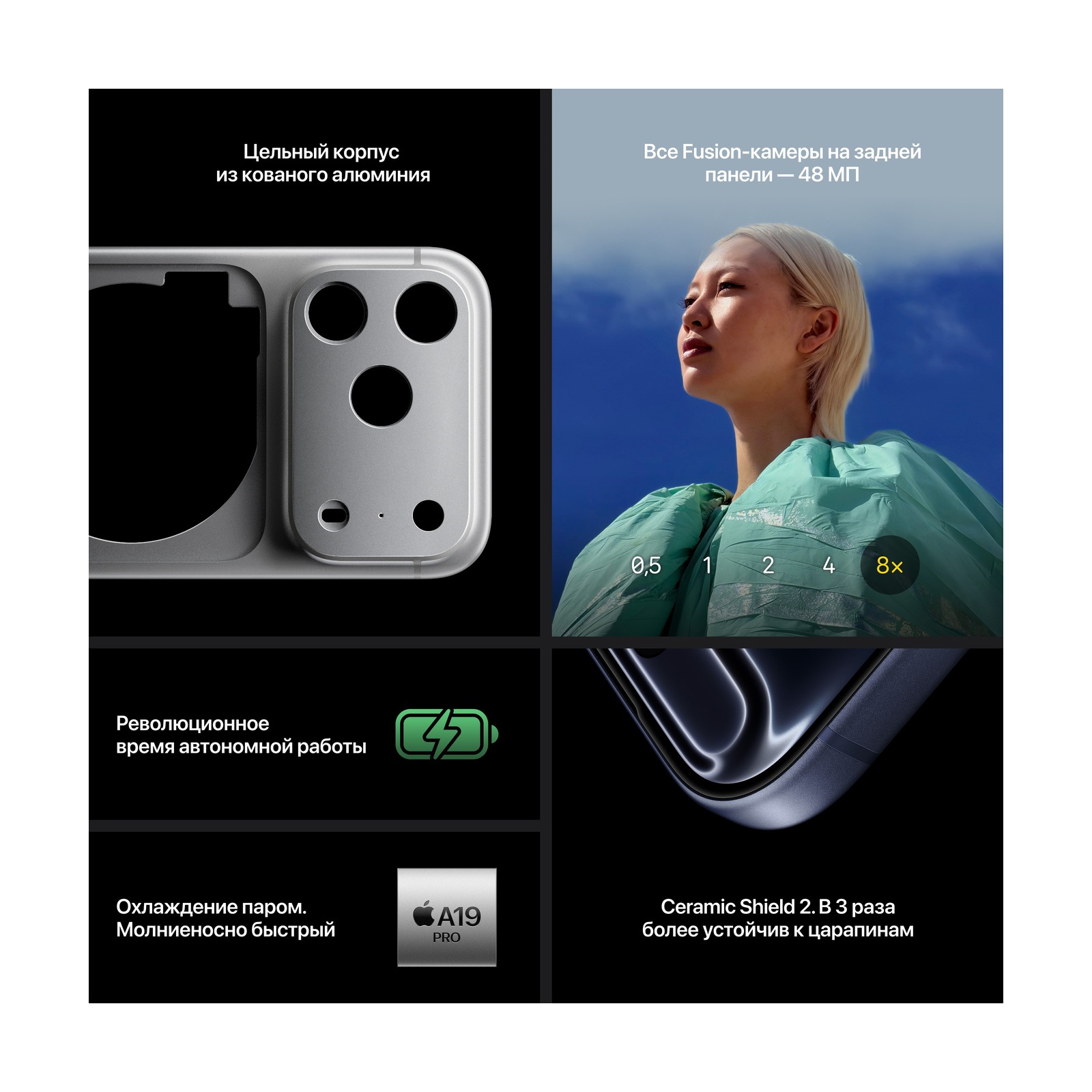 Смартфон Apple iPhone 17 Pro Max 256Gb eSIM Blue (Синий) Global