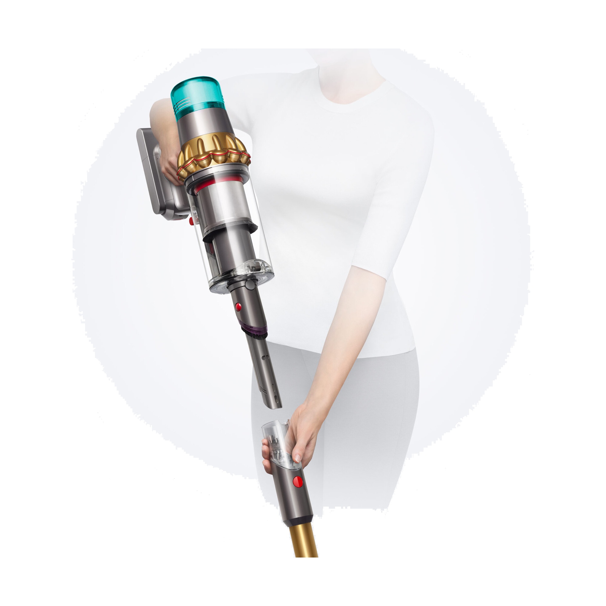 Моющий пылесос Dyson V15S Detect Submarine SV47 Yellow/Nickel