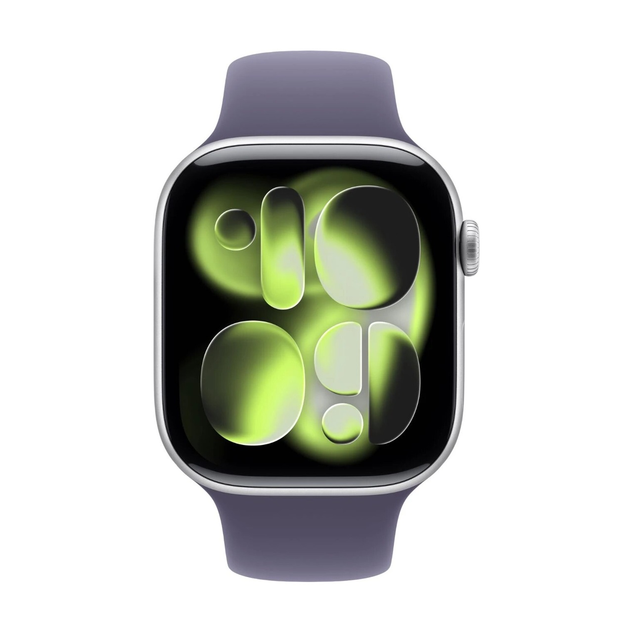 Умные часы Apple Watch Series 11, 46mm, Silver, ремешок Purple Sport Band S/M