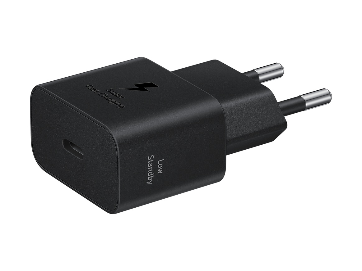 Сетевое зарядное устройство Samsung USB‑C 25 Вт, чёрное