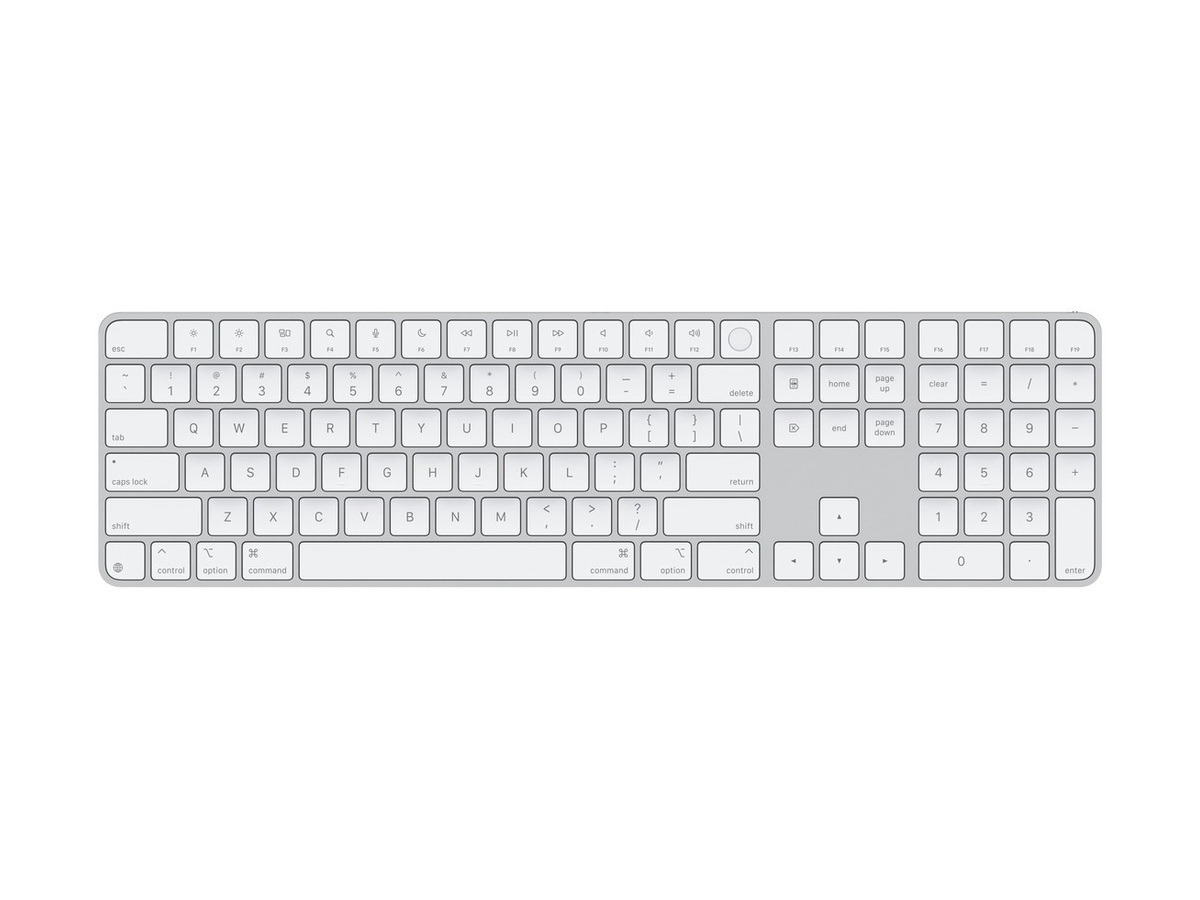 Клавиатура Apple Magic Keyboard 2 с Touch ID и Numeric Keypad White USB‑C