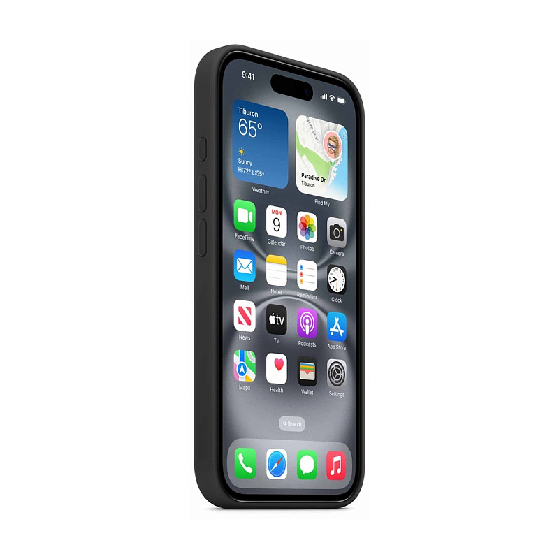 Чехол Silicone Case с MagSafe для iPhone 16 Plus Black