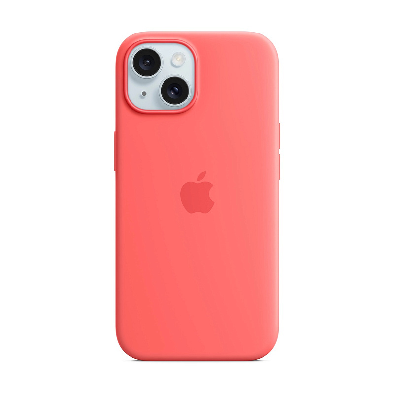 Чехол Silicone Case с MagSafe для iPhone 15 Guava