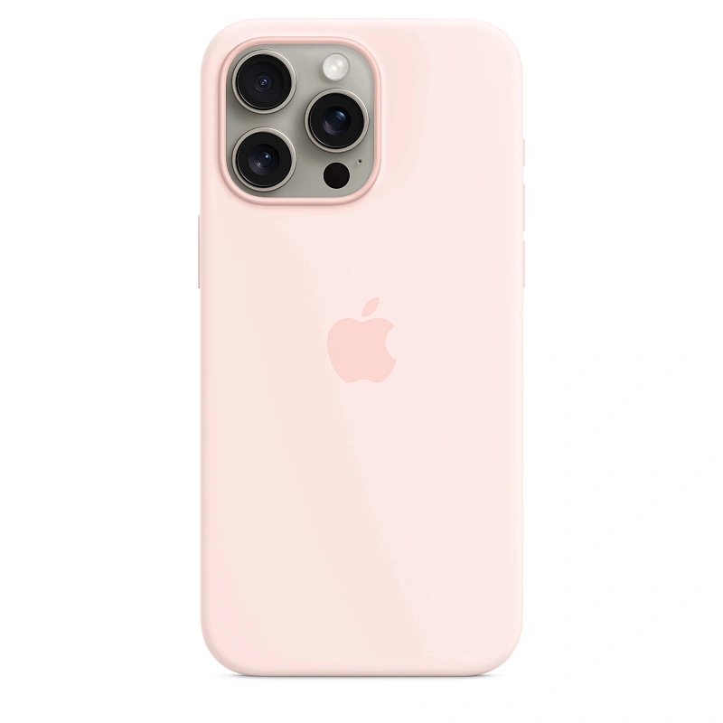 Чехол Silicone Case с MagSafe iPhone 15 Pro Light Pink