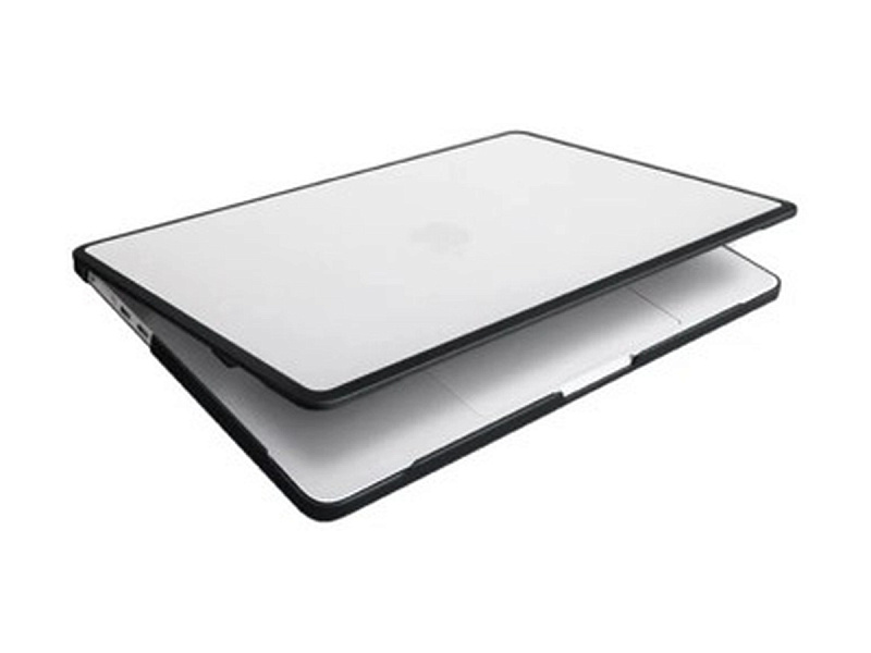 Чехол Uniq VENTURE HYBRID для MacBook AIR 13" M2/M3 (2022-2024), цвет прозрачно/черный кант (Frost/Midnight)