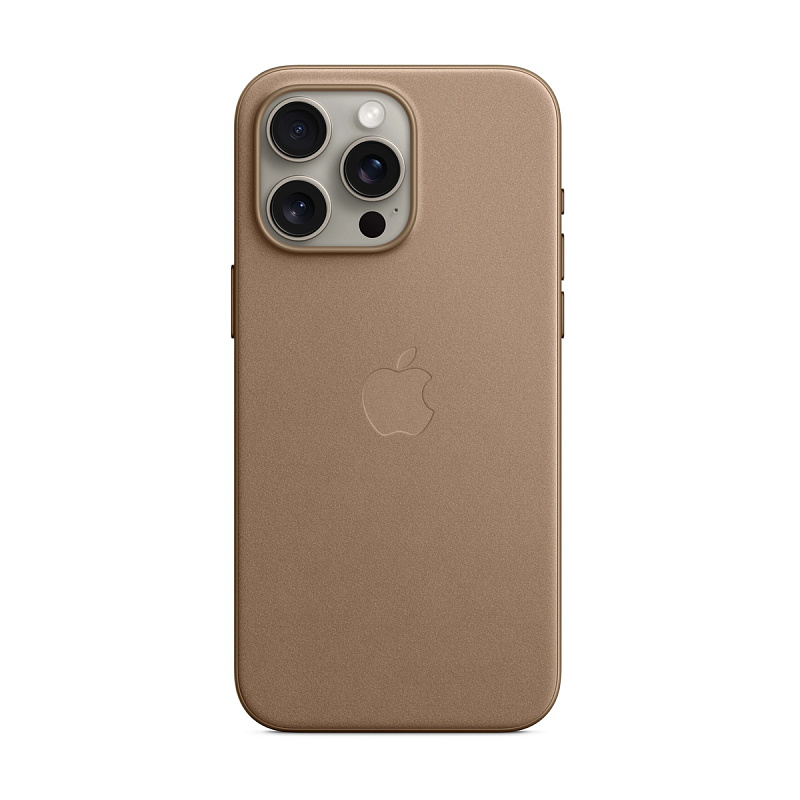 Тканевый чехол iPhone 15 Pro FineWoven Case с MagSafe - Taupe