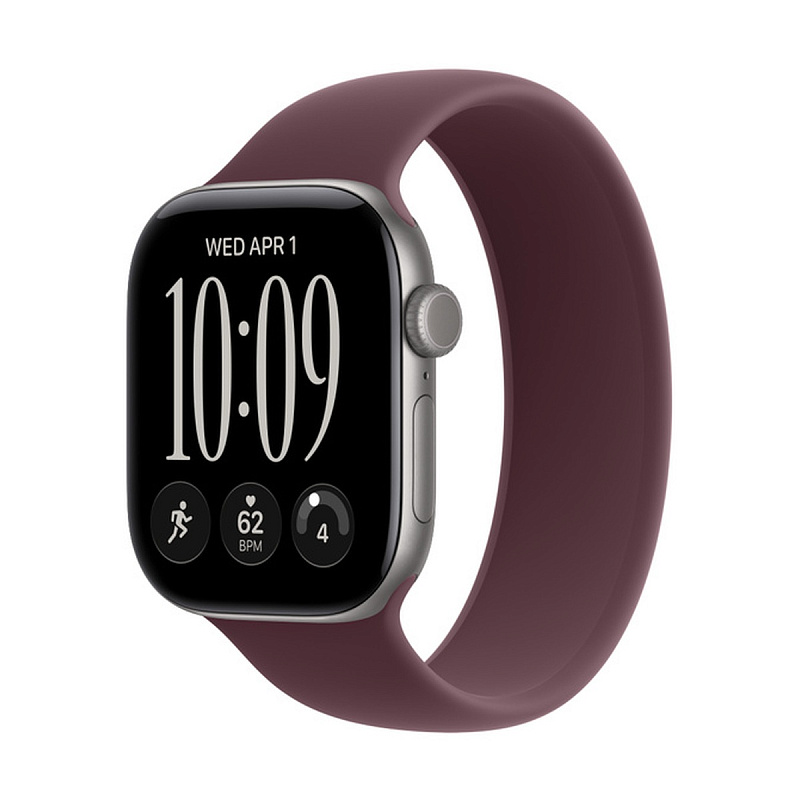 Смарт-часы Apple Watch Series 12 GPS 42mm Space Gray Aluminium, Burgundy Solo Loop