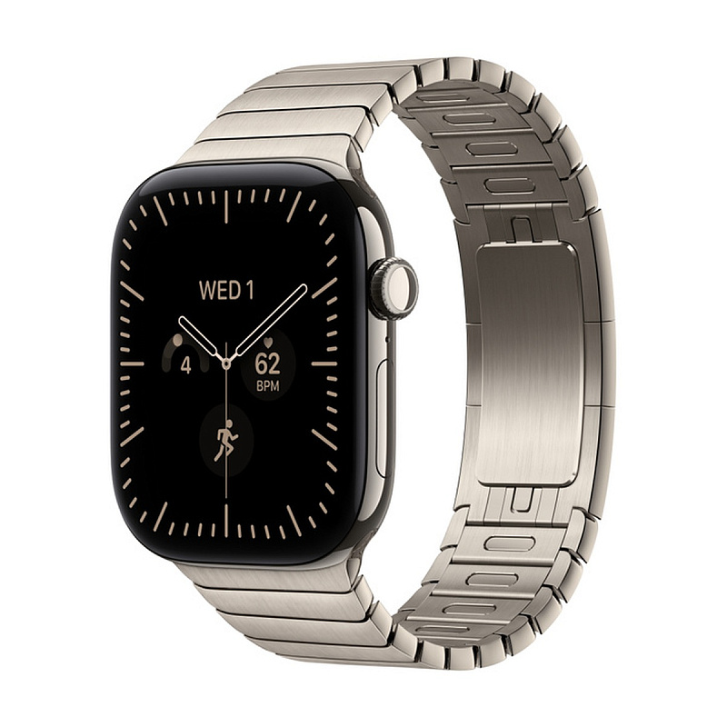 Смарт-часы Apple Watch Series 12 GPS + Cellular 46mm Natural Titanium, Natural Link Bracelet