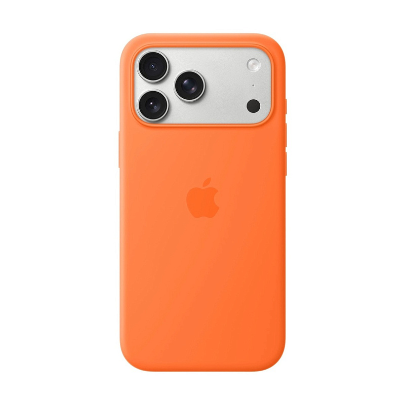 Чехол Silicone Case с MagSafe iPhone 15 Pro Orange Sorbet