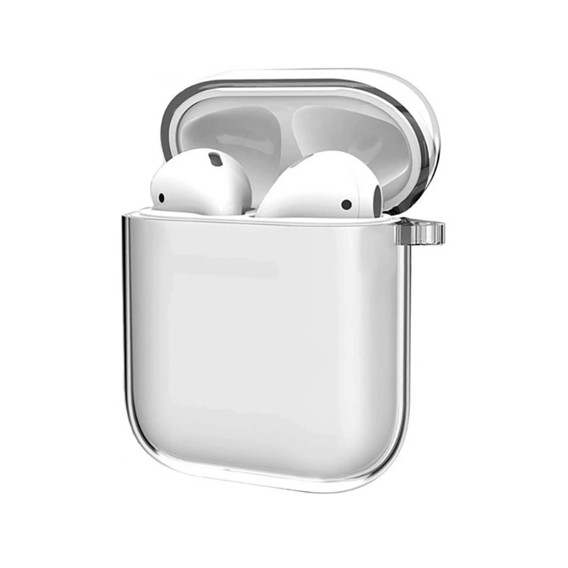Чехол для наушников Apple AirPods 2, прозрачный